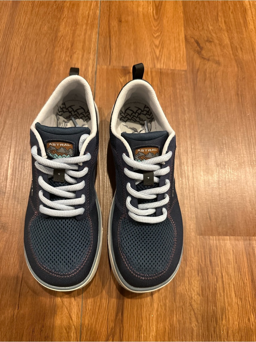 Astral Navy Mesh Lace-Up Shoes